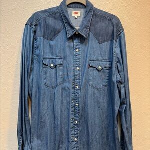 Levi's Classic Blue Denim Shirt